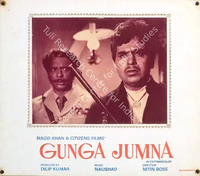 V. Babasaheb (Cinematographer), Gunga Jamuna, 1961, Photographic Still Mounted on Lobby Card