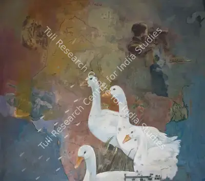 Arunanshu Chowdhury (Artist), Passage To Mansarovar (Undercover), 2002, Painting