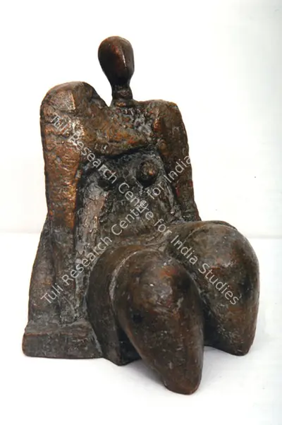 Prodosh Dasgupta (Artist), Reclining 1, 1980, Sculpture