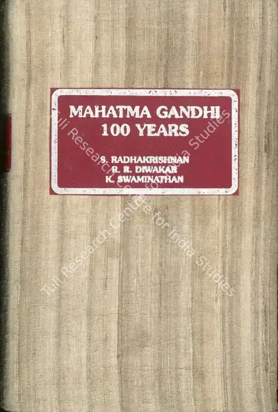 S. Radhakrishnan, et al. (Editor), Mahatma Gandhi 100 Years, 1994, Edited Book