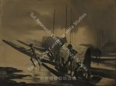 Roy Chowdhury, D.P. (Artist). Untitled, c.1943 | Painting, Os.Del/29.03.07, 2007 · Osian's