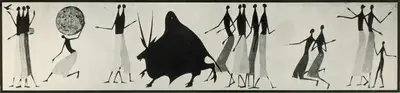 Rasik D. Raval (Artist), Man Triumphant, 1963, Painting