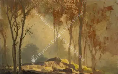 Roy Chowdhury, D.P. (Artist). Morning Mist, n.d. | Painting, Ch.NeY/30.03.22, 2022 · Christie's