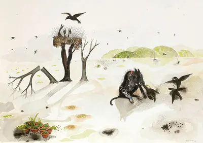 Jagannath Panda (Artist), Out-Sider-II, 2007, Painting