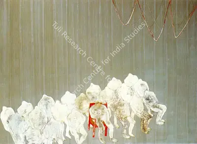 Rameshwar Broota (Artist), Reconstruction, 1977, Painting