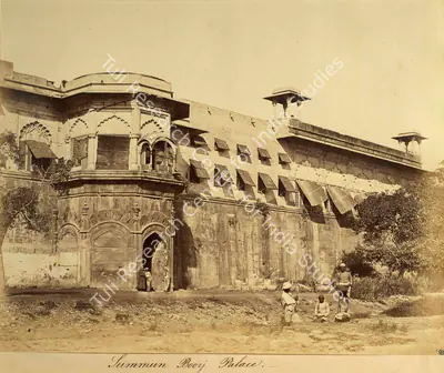 Felice Beato (Photographer), Summun Boorj Palace, Agra Fort, 1858, Antiquarian Photograph
