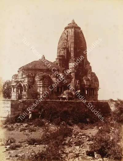 Lala Deen Dayal (Photographer), Meera Bai temple in Chittore fort, 1890, Antiquarian Photograph
