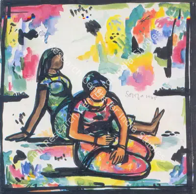 F.N. Souza (Artist), Untitled, 1945, Painting