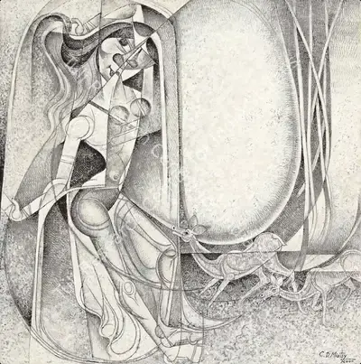 C.D. Mistry (Artist), The Grace, 2000, Painting