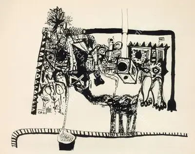 Vivan Sundaram (Artist), Untitled, 1965, Graphic Art