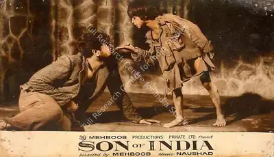 Mehboob (Producer), Son Of India, 1962, Lobby Card