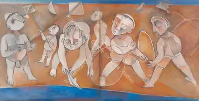 Paritosh Sen (Artist), Untitled, 1990, Painting
