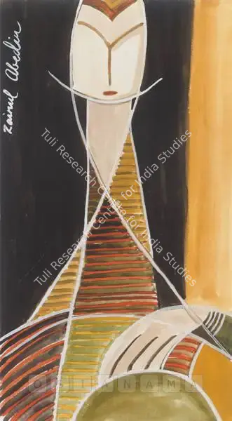 Zainul Abedin (Artist), Woman, Painting