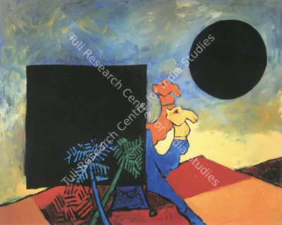 Husain, M. F. (Artist). Al Arabia 2. Acrylic on Canvas, 2007 | Maqbool Fida Husain, 2008 | Painting | FineArts | 00495220