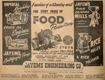 Jayems Engineering (Advertiser), Jayems Engineering CO, 1950, Advertisement