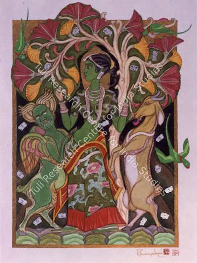 A. Ramachandran (Artist), Incarnation II, Painting