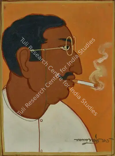 Lalu Prasad Shaw (Artist), Untitled (Babu), 1996, Painting