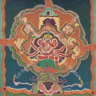 C.D. Mistry (Artist), Shri Ganesh, 1976, Painting