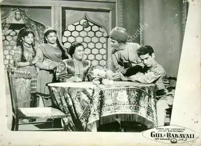 T.K. Rajabahathar (Cinematographer), Gul E Bakavali, 1955, Lobby Card