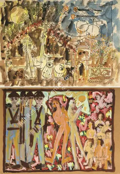 Laxman Pai (Artist), Untitled, 1957, Painting