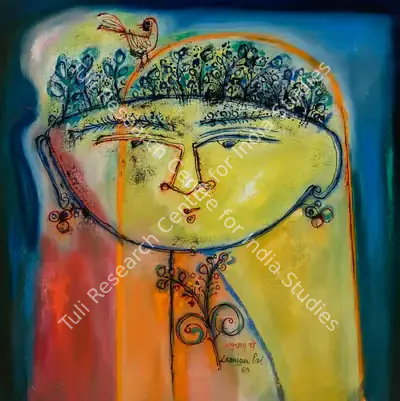 Laxman Pai (Artist), Ornaments, 1969, Painting