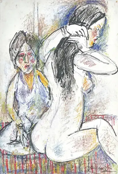 Paritosh Sen (Artist), Untitled, 1996, Painting