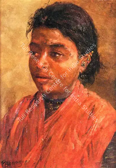 Pestonji Bomanji (Artist), A Village Belle, Painting