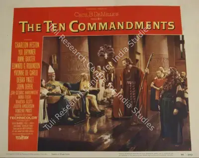 Cecil B. DeMille (Director), The Ten Commandments, 1956, Lobby card