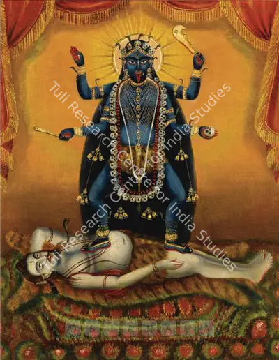 Bengal School (Artist), Kali, 1910, Painting