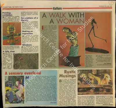 Dean Williams (Reporter), A Walk with a Woman, 2000, Newspaper Clipping