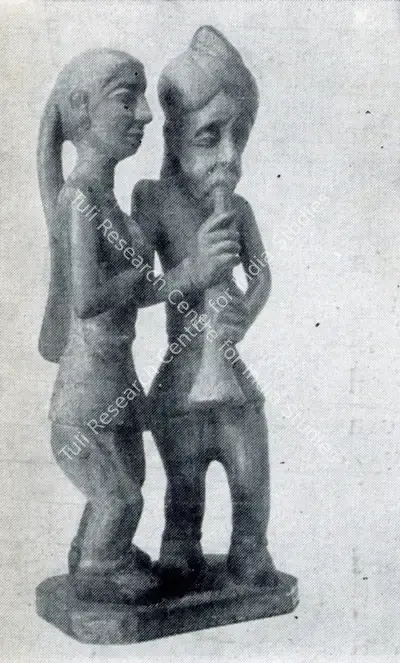 S.L. Parasher (Artist), Artist and his Muse, 1958, Sculpture