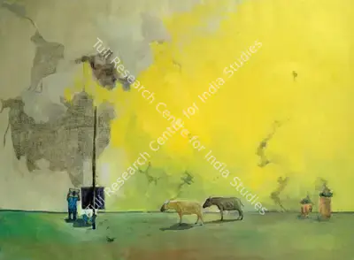 Abhijit Paul (Artist), The Barber Shop, Painting