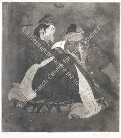 M.A.R. Chughtai (Artist), Omar Khayyam, Graphic Art