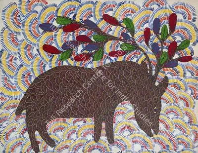 Jangarh Singh Shyam (Artist), Untitled, 1992, Painting