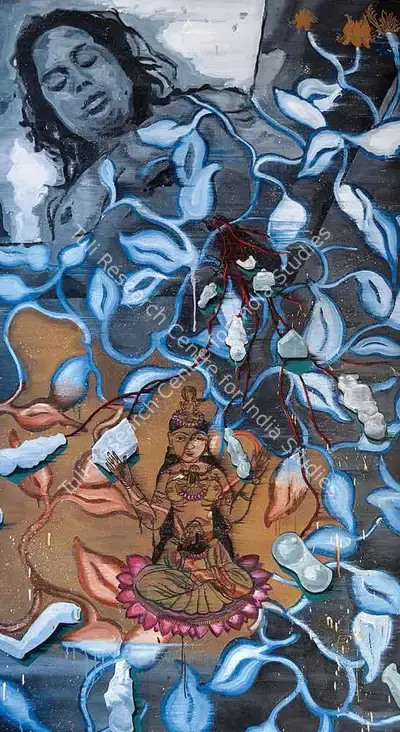 Reena Saini (Artist), Sleeping River Inhale, 2002, Painting