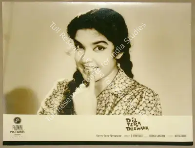 B.R. Panthulu (Producer), Dil Tera Deewana, 1962, Lobby Card