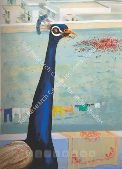 Jagannath Panda (Artist), The Bachelor On The Terrace Ii, 2005, Painting