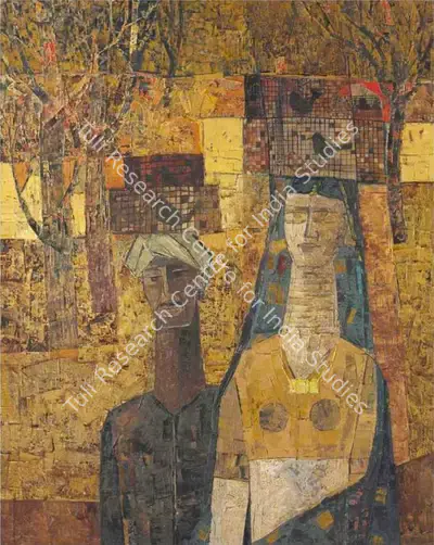 J. Sultan Ali (Artist), Cage Birds, 1962, Painting