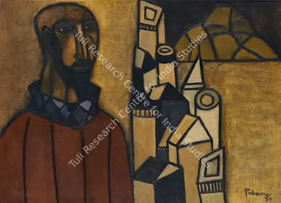 Akbar Padamsee (Artist), Man In City, 1953, Painting