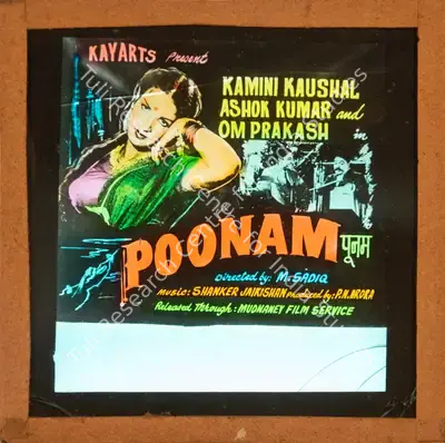 P.N. Arora (Producer), Poonam, 1952, Glass Slide