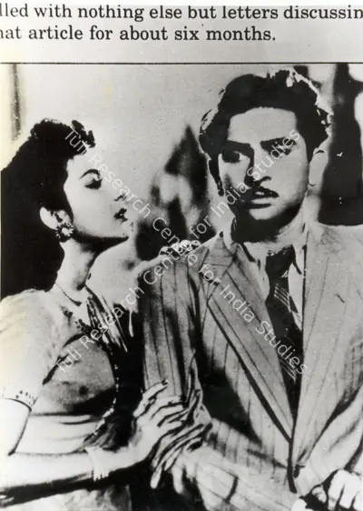 Faredoon A. Irani (Cinematographer), Andaz, 1949, Photographic Still
