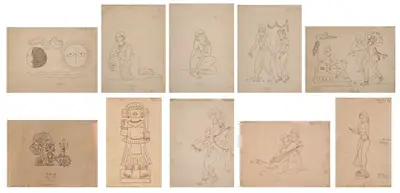 Hebbar, K.K. (Artist). Untitled (Silappadikaram Series), 1964 | Drawing, Ch.NeY/25.03.26, 2026 · Christie's