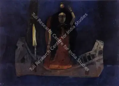 Pyne, Ganesh (Artist). Untitled. Oil on canvas, 1969 | Painting | FineArts | 00371717