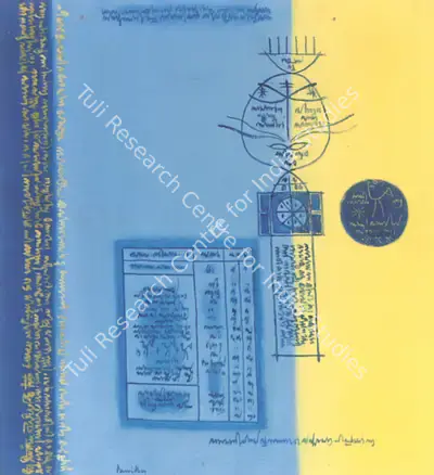 Paniker, K.C.S. (Artist). Words and Symbols Series, 1970 | Painting, Os.Mum/21.06.12, 2012 · Osian's