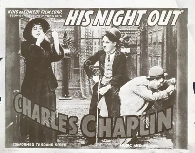 Harry Ensign (Cinematographer), His Night Out, 1915, Lobby Card