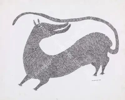 Jangarh Singh&nbsp;Shyam (Artist), Untitled (Gond Art), 1999, Drawing