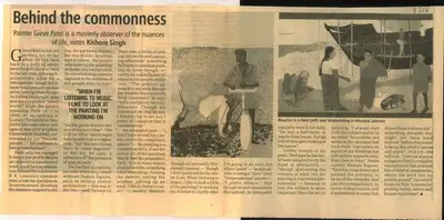 Kishore Singh (Reporter), Behind the Commonness, 2009, Newspaper Clipping