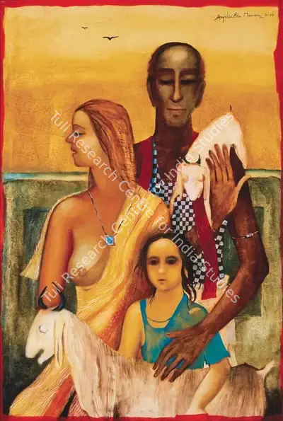 Anjolie Ela Menon (Artist), Pastoral II, 2002, Painting