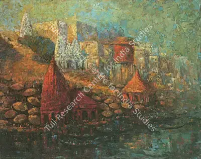 Prema Pathare (Artist), Benares, Painting