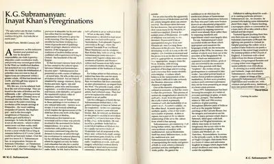 David Elliott (Essayist), K G Subramanyan, 1989, Essay